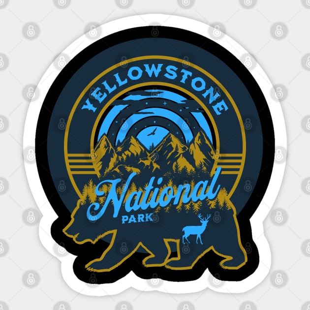 Yellowstone National Park Sticker by HUNTINGisLIFE